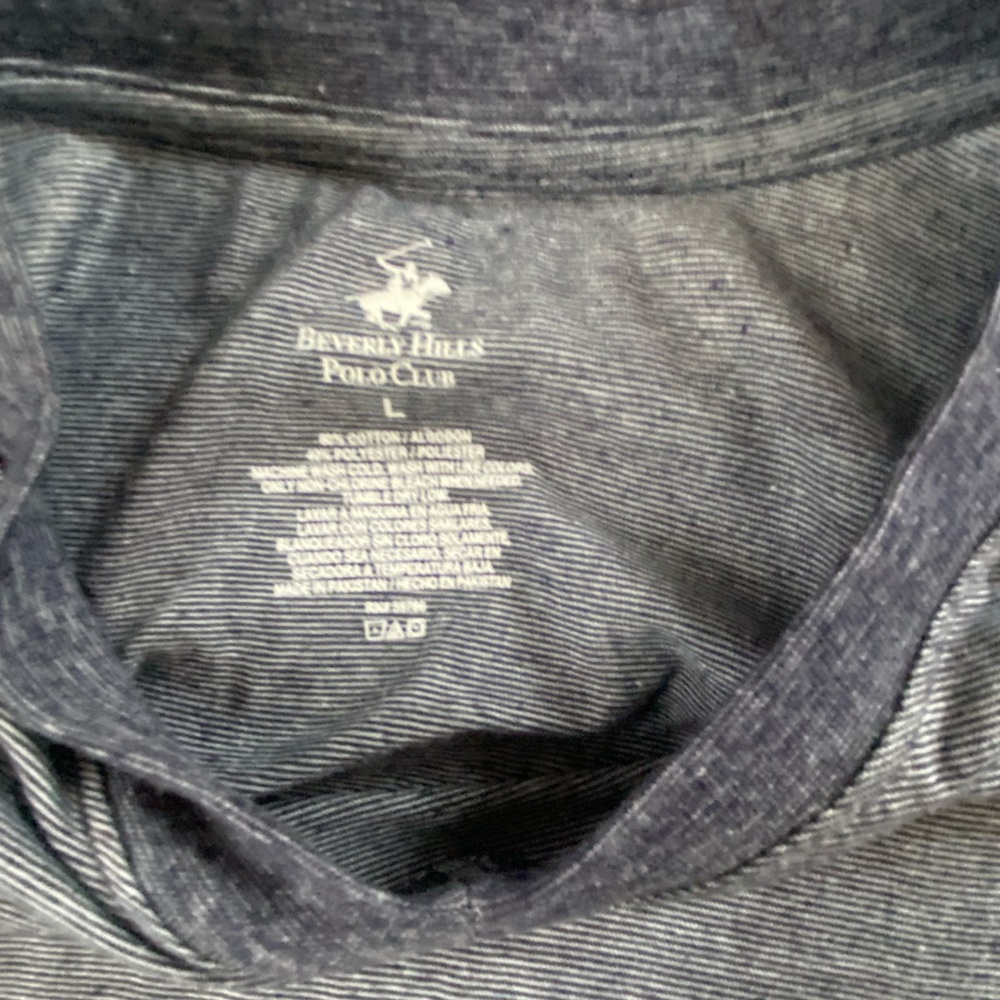 Beverly Hills Polo Club Men's Gray Shirt L